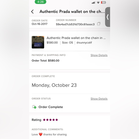 Prada Royal blue Leather Clutch with Gold Chain - Picture 8 of 8